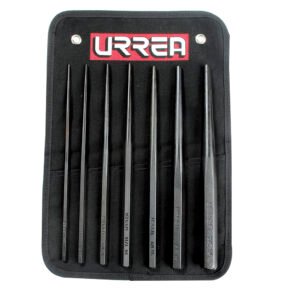 Juego de punzones guía botador largos, 7 piezas Urrea
