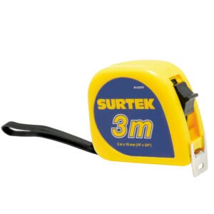 6 Pza Flexómetro con carcasa de plástico invencible 3 m x 3/4" Surtek