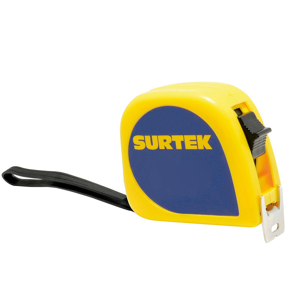 6 Pza Flexómetro con carcasa de plástico invencible 8 m x 1" Surtek