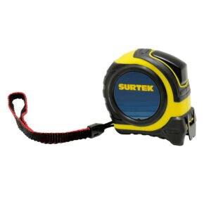 6 Pza Flexómetro con carcasa rubber grip 8 m x 1" Surtek