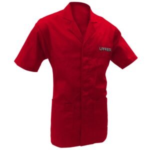 Bata color rojo talla G Urrea