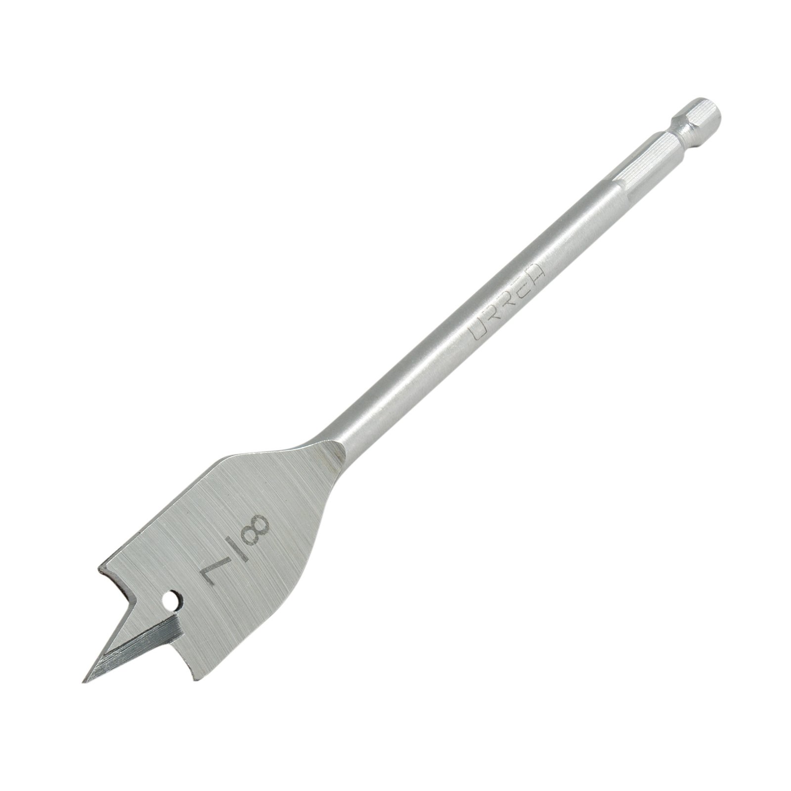 Broca para madera de acero al carbono tipo manita 7/8" zanco de 1/4" Urrea