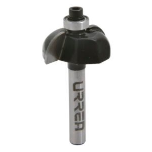 Broca para router de acero bocel cuarto con balero 1-1/8" zanco de 1/4" Urrea