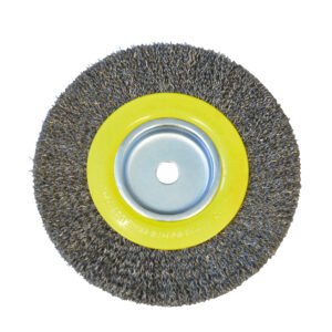 Carda circular ondulada alambre delgado para esmeril 6" x 3/4" eje 1/2" Surtek