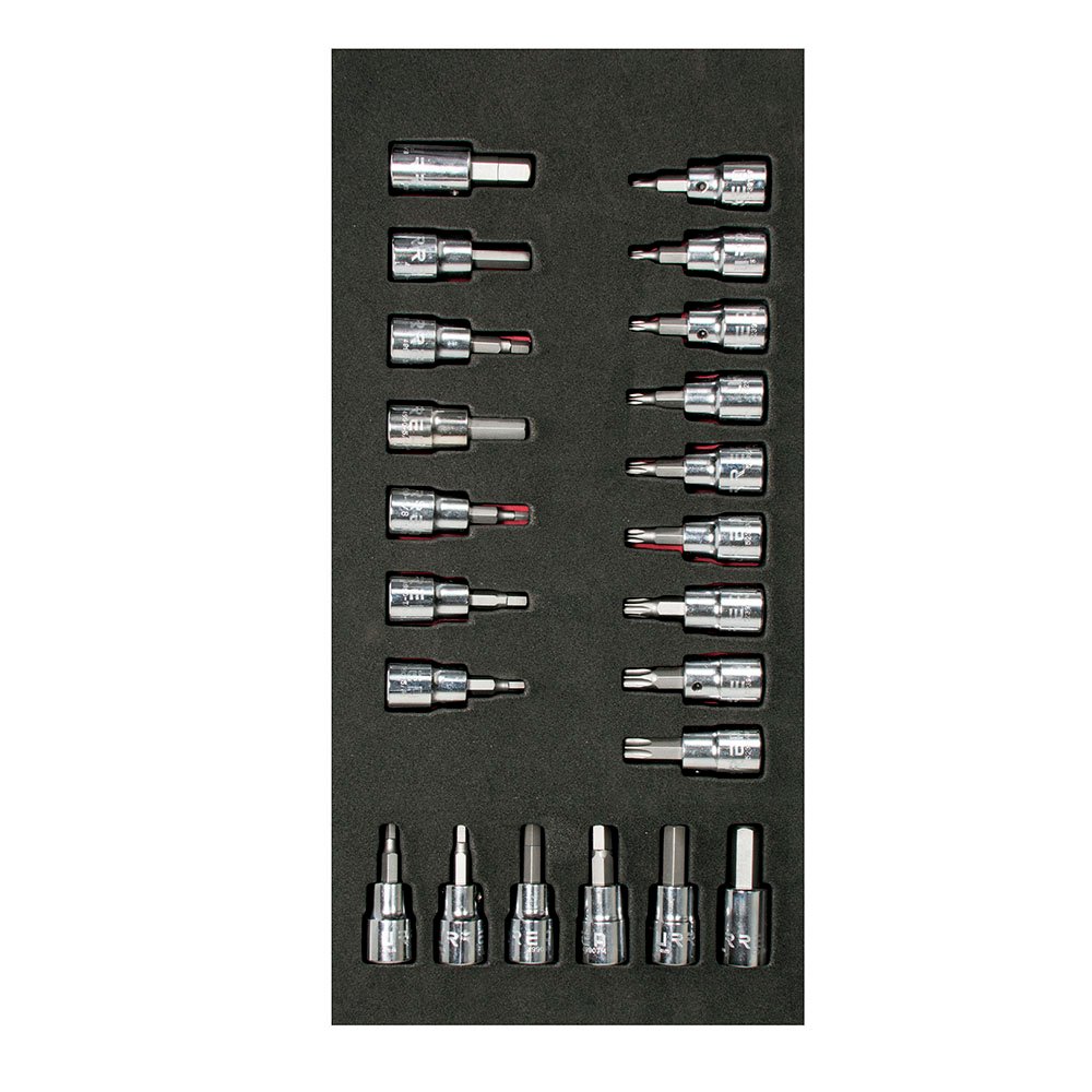 Juego de dados cuadro de 3/8" varias puntas 22 piezas, CH108-C Urrea