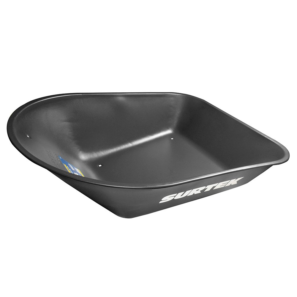Concha de acero para carretilla herraje tipo americano 5.5 Ft3, negra Surtek