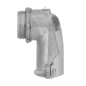 10 Pza Conector curvo metálico para tubo flexible 1" Surtek