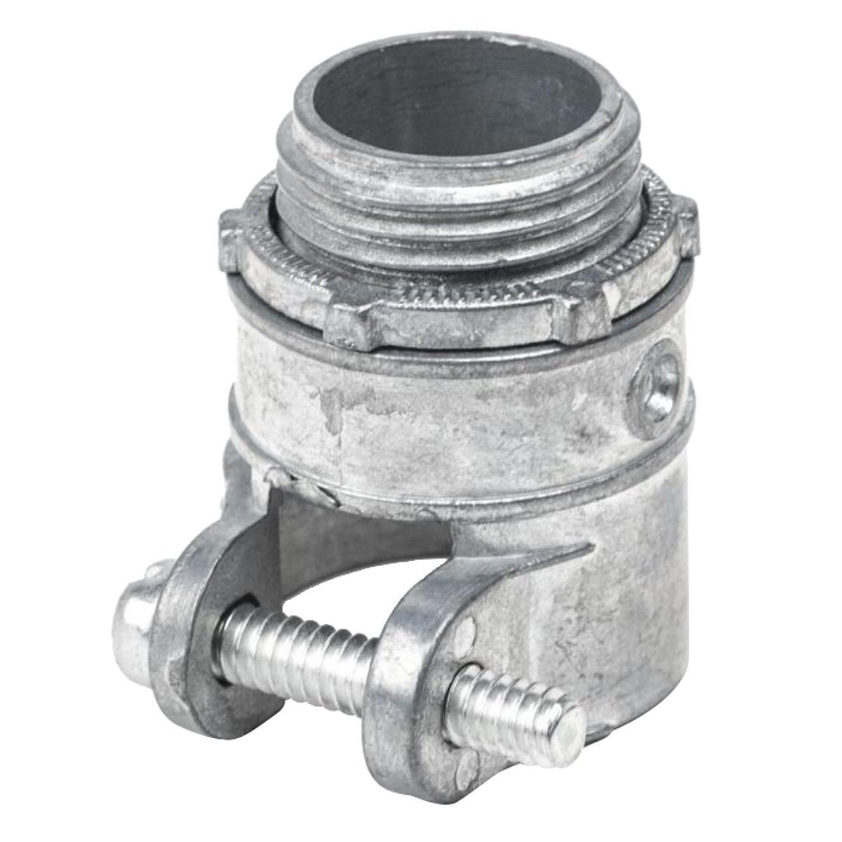 10 Pza Conector recto metálico para tubo flexible 3/4" Surtek
