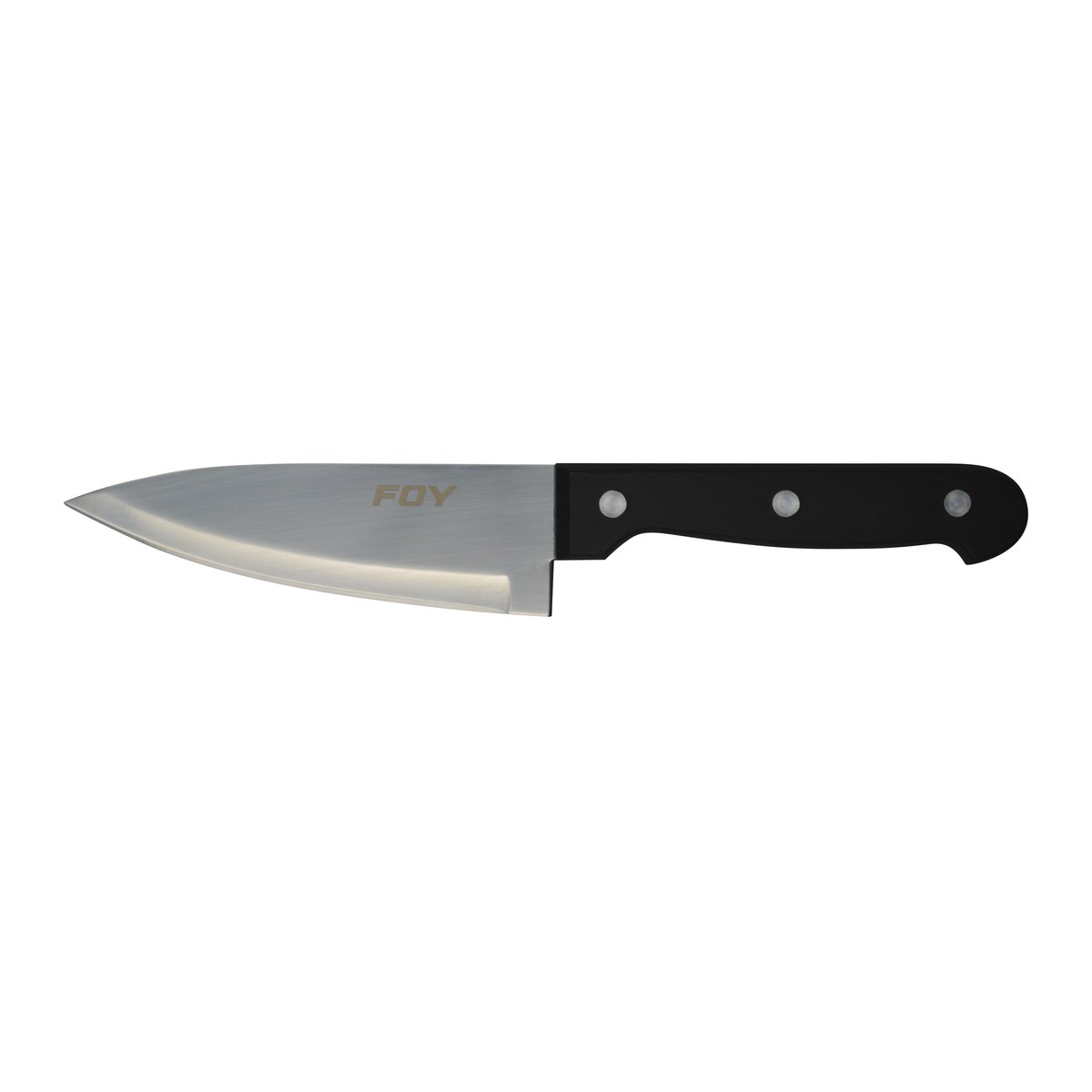 12 Pza Cuchillo de acero inoxidable para chef con mango de plástico de 7" Foy