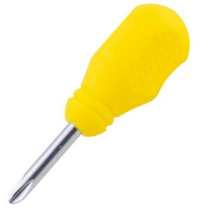 6 Pza Destornillador con mango amarillo, tipo trompo punta Phillips #2 x 1-3/8" Surtek