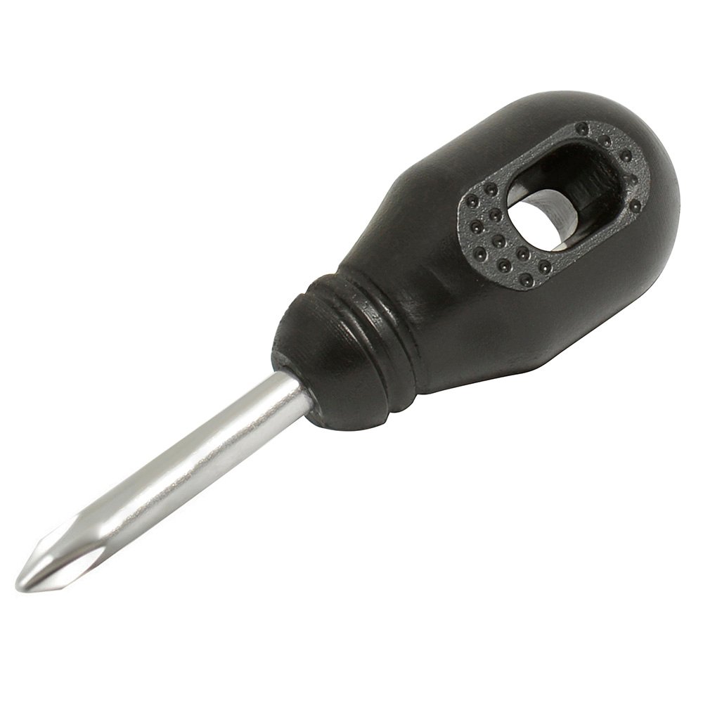 6 Pza Destornillador con mango negro, tipo trompo punta Phillips #2 x 1-3/8" Foy