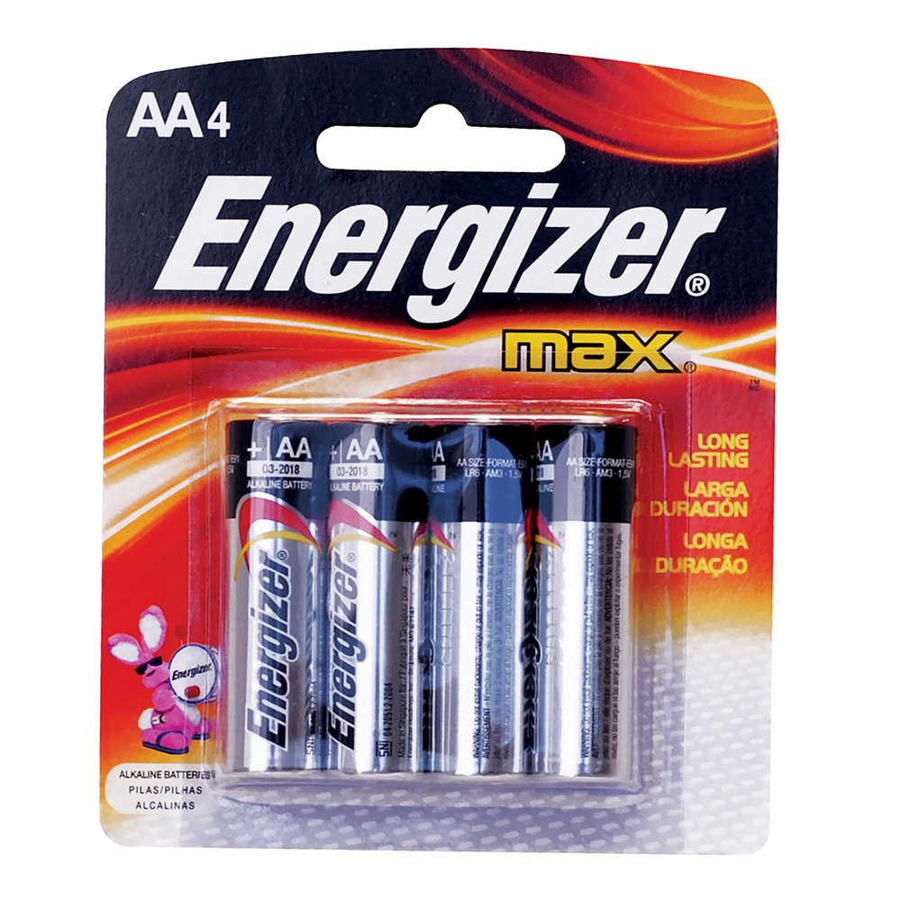 12 Pza Pila alcalina Energizer® "AA", 4 piezas Surtek