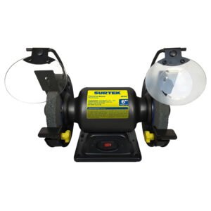 Esmeril de banco motor silencioso de inducción 6" 1/3 HP 250 W 120 V, 3450 RPM Surtek