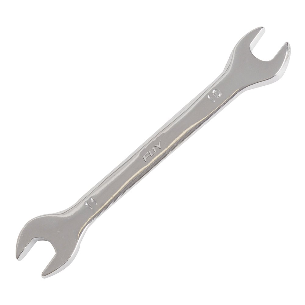 12 Pza Llave española pulido espejo métrica, 10 x 11 mm Foy