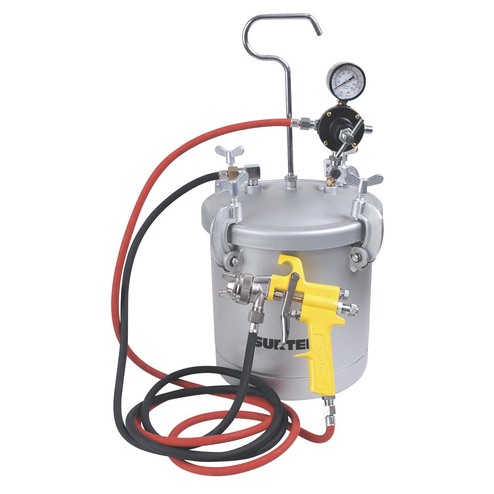 Equipo industrial para pintar, capacidad 10 Lt, 72 PSI Surtek