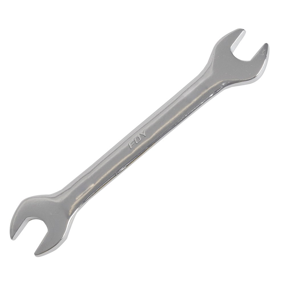 12 Pza Llave española pulido espejo en pulgadas, 3/8" x 7/16" Foy