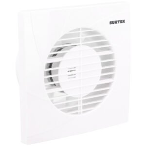 Extractor de aire domestico 5", 2.7m2 de alcance, 15 w, 101 m3/h, 40dB Surtek