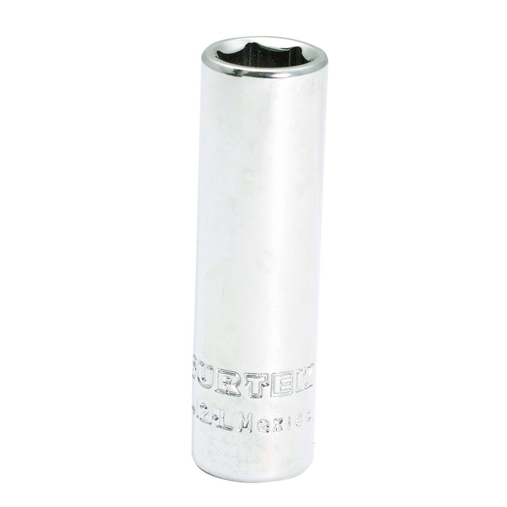 Dado largo cuadro de 1/4", 6 puntas, en pulgadas, 3/16" Surtek