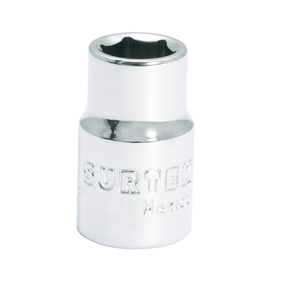6 Pza Dado cuadro de 3/8", 6 puntas, en pulgadas, 7/16" Surtek