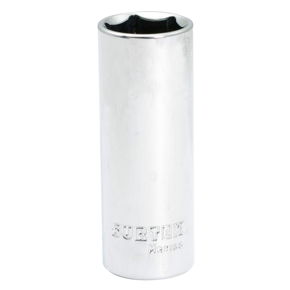 6 Pza Dado largo cuadro de 3/8", 6 puntas, en pulgadas, 11/16" Surtek