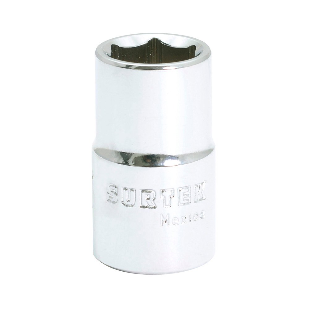 Dado en pulgadas cuadro de 1/2", 6 puntas, 3/8" Surtek