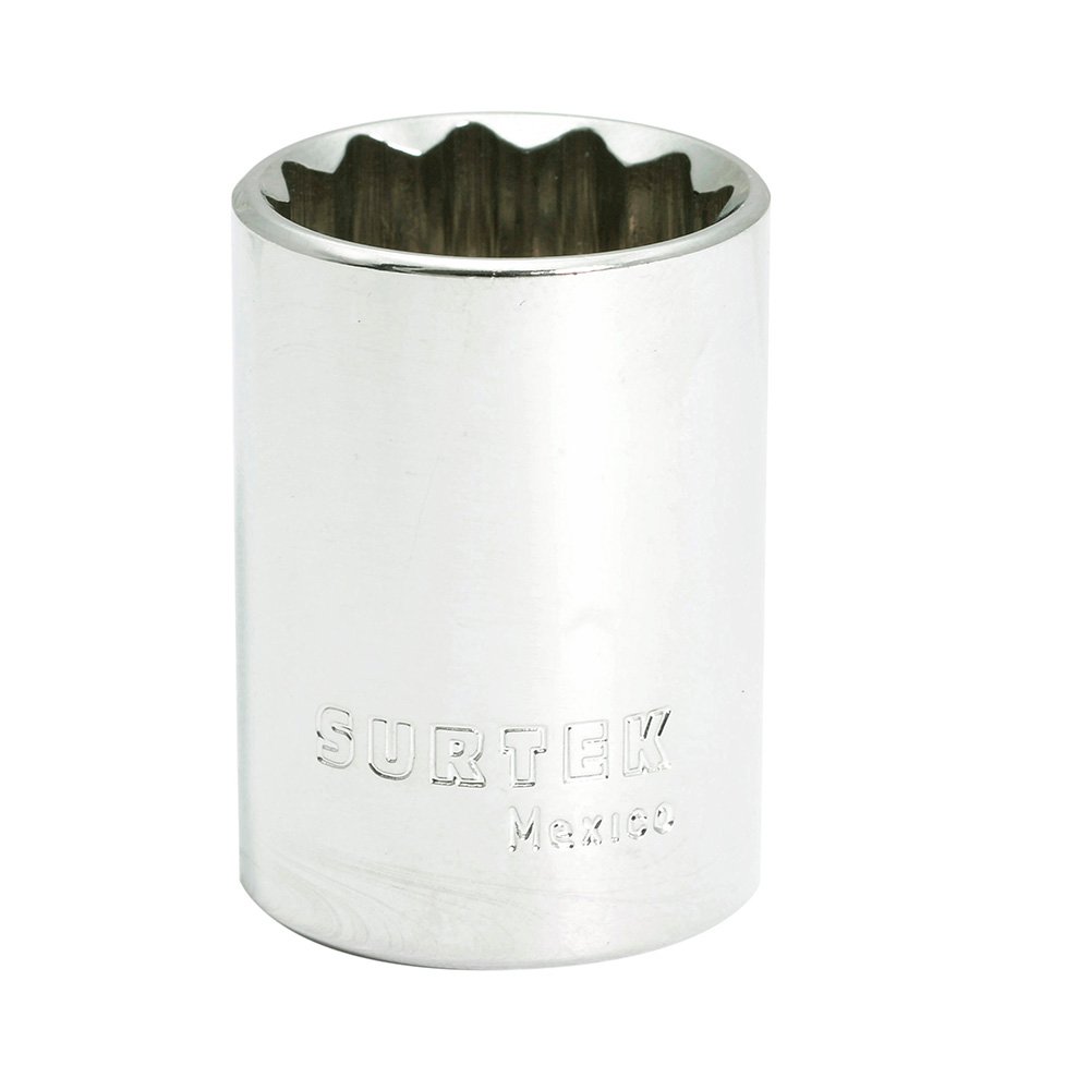 6 Pza Dado en pulgadas cuadro de 1/2", 12 puntas, 13/16" Surtek