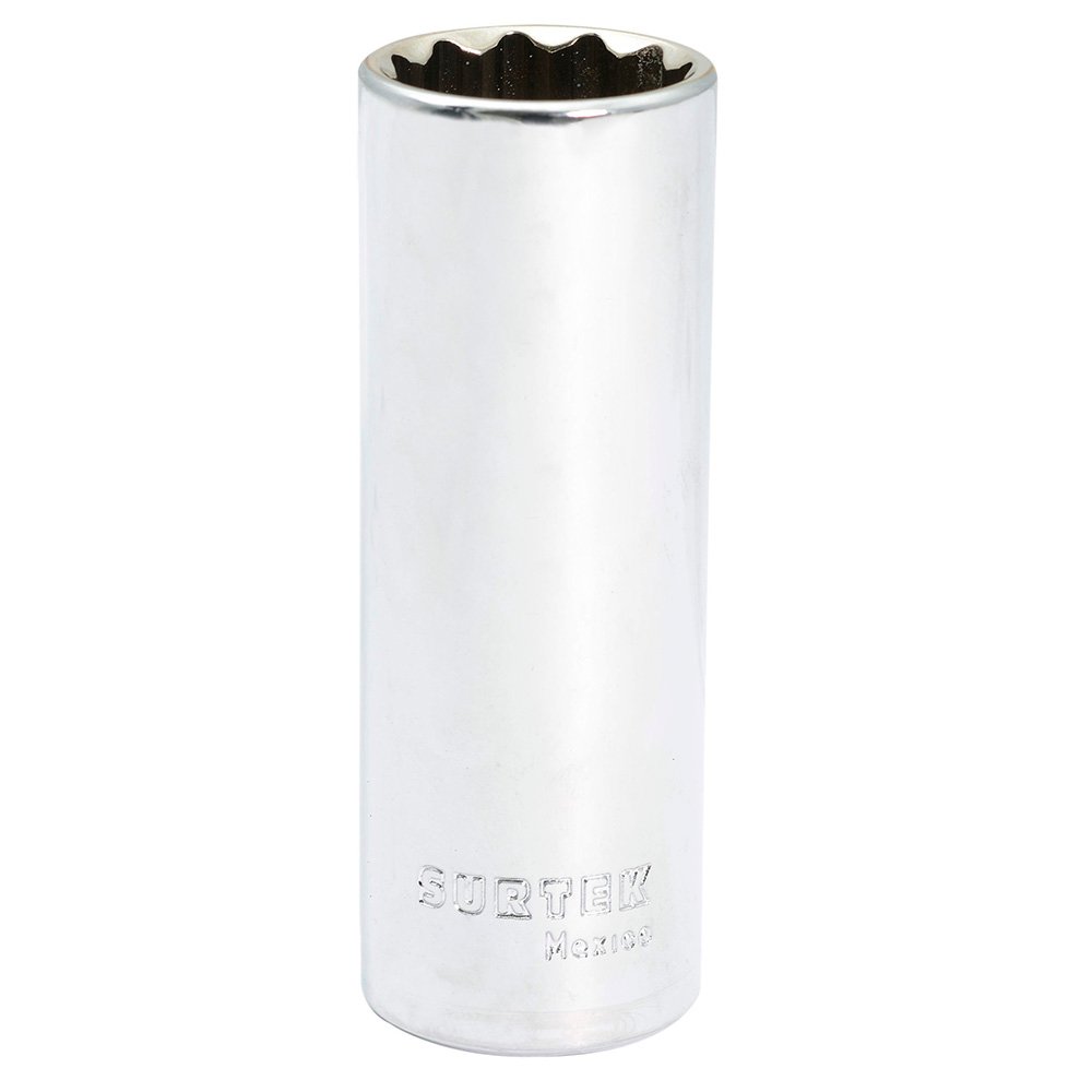 Dado largo cuadro de 1/2", 12 puntas, en pulgadas, 7/8" Surtek