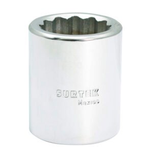 Dado cuadro de 3/4", 12 puntas, en pulgadas, 1" Surtek