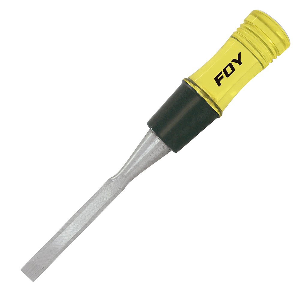 6 Pza Formón para madera con mango plástico 3/4" Foy