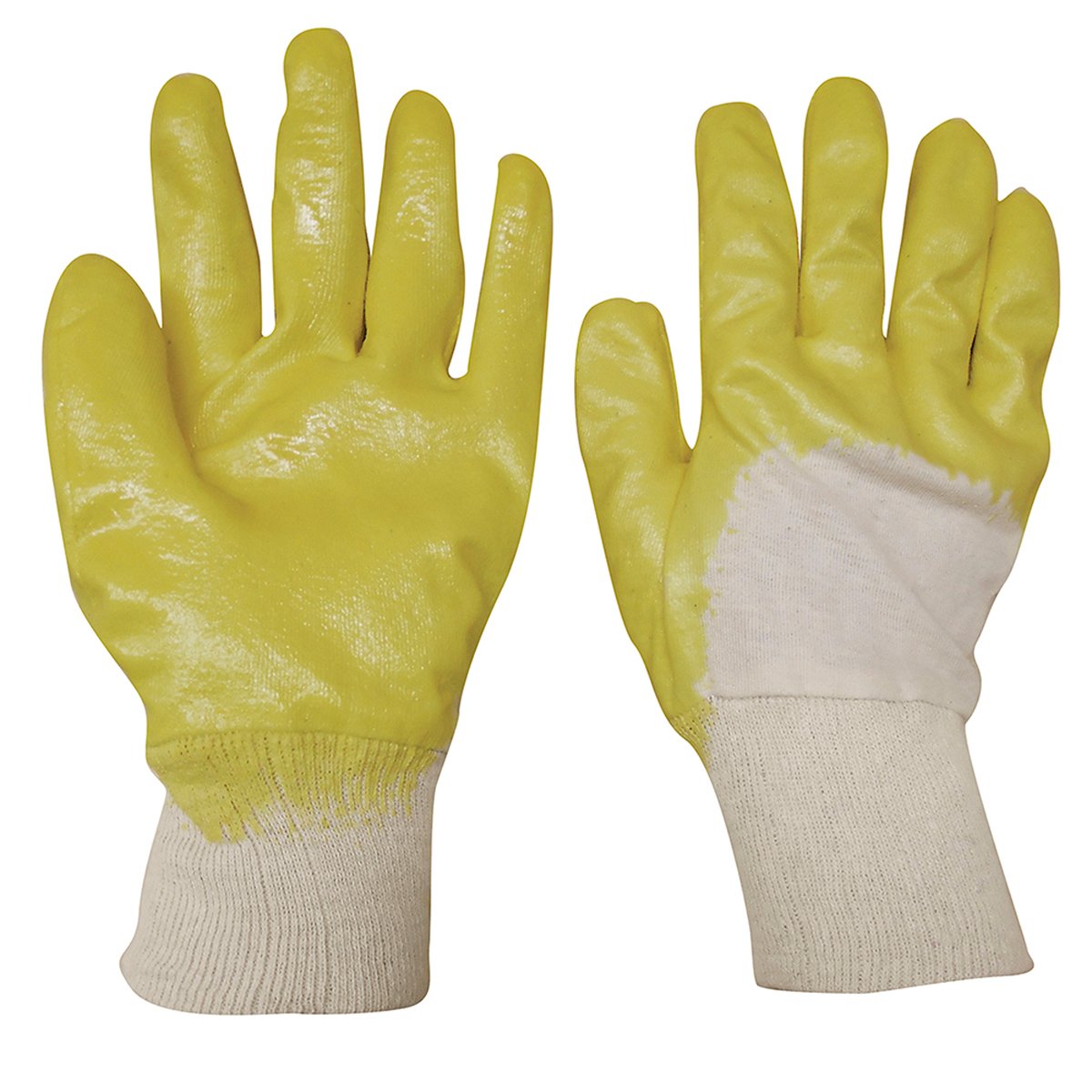6 Pza Guantes de algodón con recubrimiento de nitrilo M Surtek