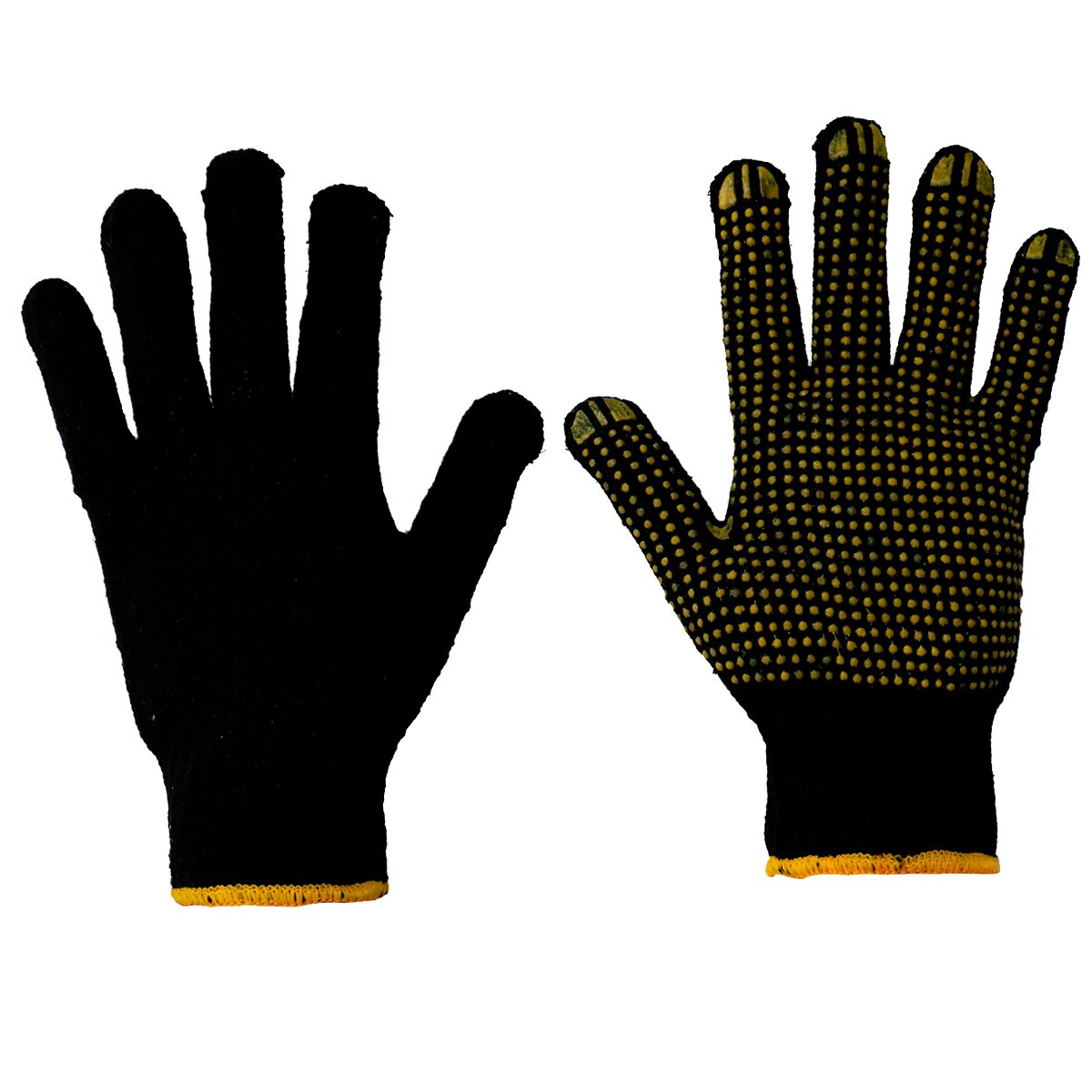 6 Pza Guantes de algodón con puntos de PVC G Surtek