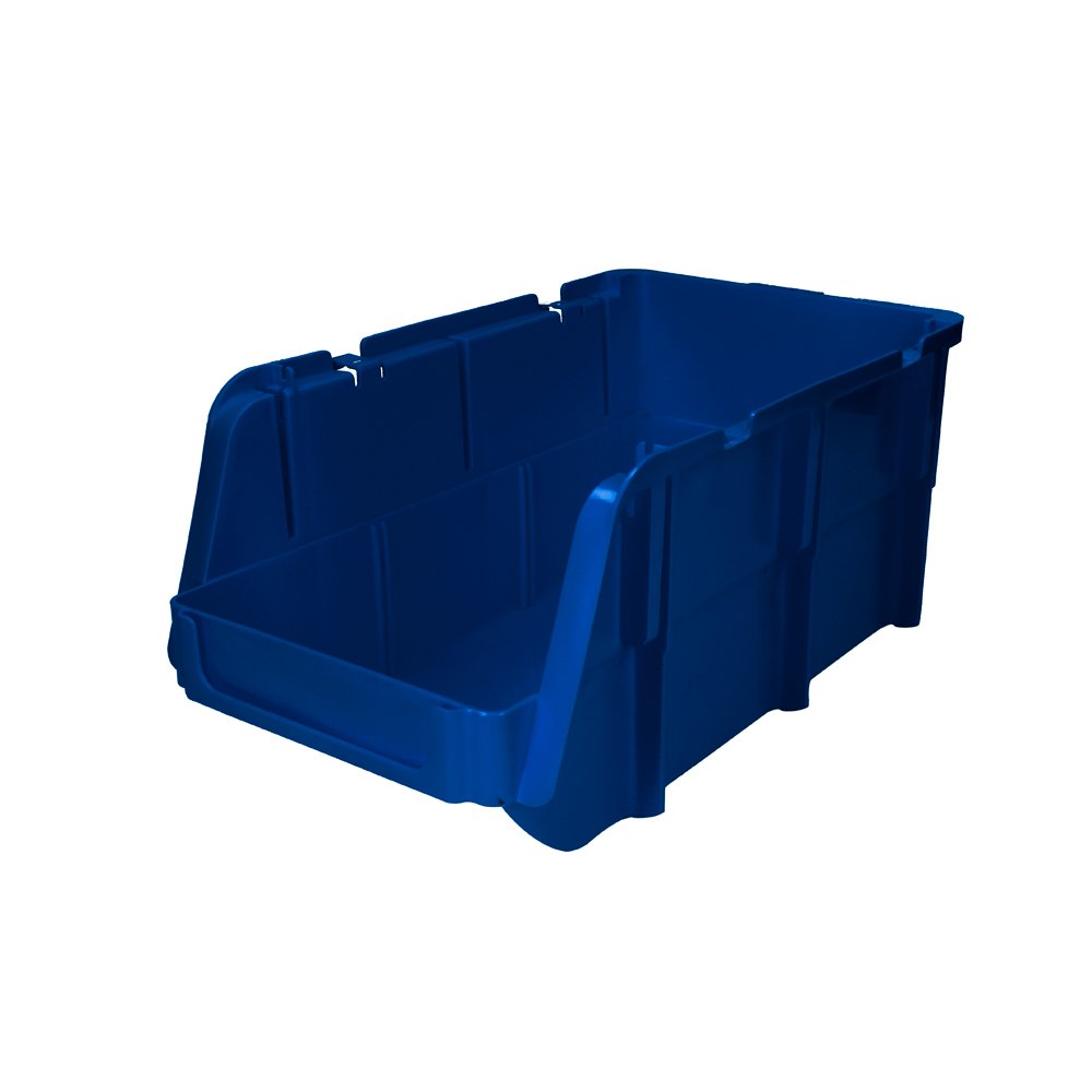 3 Pza Gaveta plástica pico de pato color azul 14" x 8" x 7" Surtek