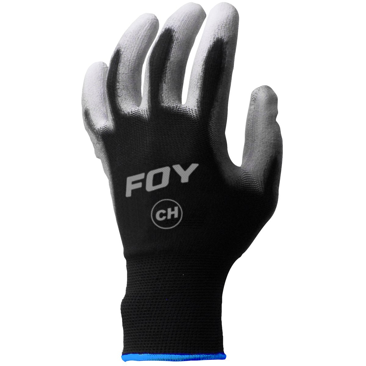 6 Pza Guantes de nailon con recubrimiento de poliuretano M Foy