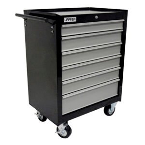 Gabinete móvil 6 gavetas color negro serie H 27" Urrea
