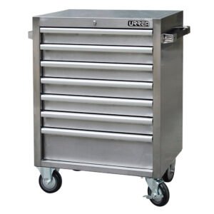 Gabinete acero inoxidable móvil 7 gavetas serie H 27" Urrea