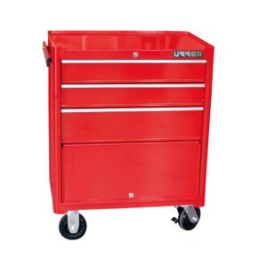 Gabinete móvil con 3 gavetas color rojo 27" serie I Urrea