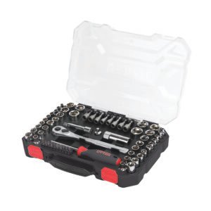 Juego de dados y accesorios cuadro de 1/4" y 3/8" combinado, 63 piezas Urrea
