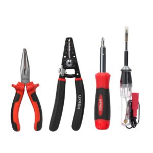5 Pza Juego de pinzas para electricista con mango bimaterial con probador y destornillador, 5pz Urrea