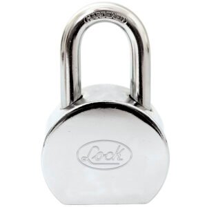 Candado de acero redondo corto 65 mm, llave estándar Lock
