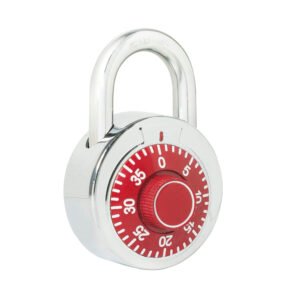 Candado de combinación de disco, rojo, 50 mm Lock