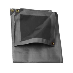 Lona de polietileno para uso rudo color gris, 4 x 6 m Urrea