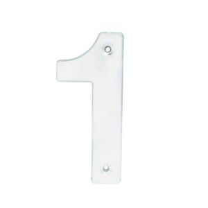 Número 1 bold 4" níquel satinado Lock