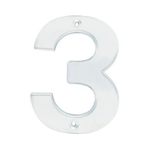 Número 3 bold 4" níquel satinado Lock
