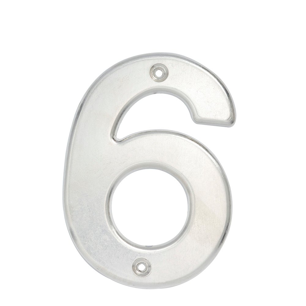 5 Pza Número 6 bold 4" níquel satinado Lock