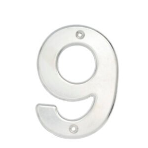 Número 9 bold 4" níquel satinado Lock