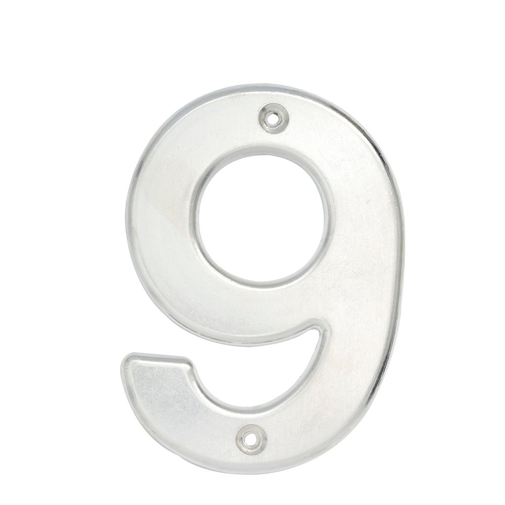 5 Pza Número 9 bold 4" níquel satinado Lock