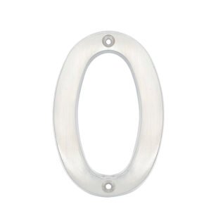 Número 0 slim 4" níquel satinado Lock