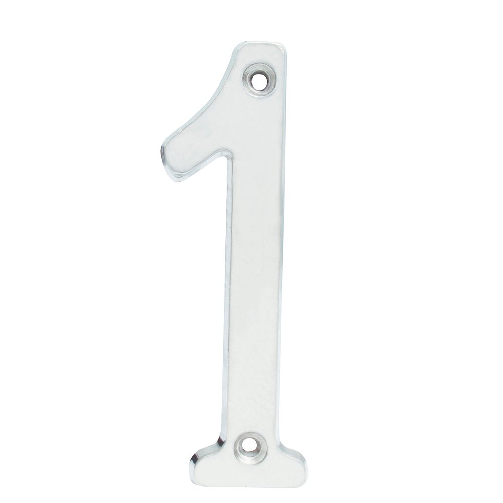 5 Pza Número 1 slim 4" níquel satinado Lock