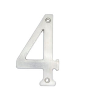 Número 4 slim 4" níquel satinado Lock
