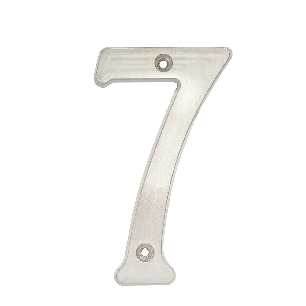 5 Pza Número 7 slim 4" níquel satinado Lock